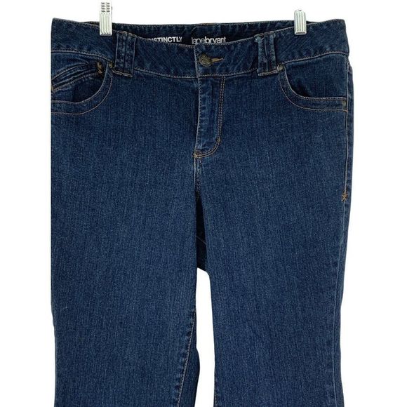 Lane Bryant Womens Size 16P Bootcut Jeans denim stretch Flare 4012 Embroider - Picture 8 of 10